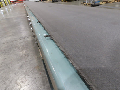 Hytrol 18"x 110' 4" Slider Bed Conveyor 16" Belt 2Hp 230/460V Center Drive 52fpm