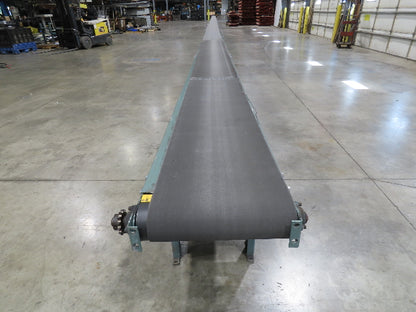 Hytrol 18"x 110' 4" Slider Bed Conveyor 16" Belt 2Hp 230/460V Center Drive 52fpm