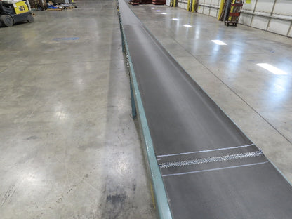 Hytrol 18"x 110' 4" Slider Bed Conveyor 16" Belt 2Hp 230/460V Center Drive 52fpm