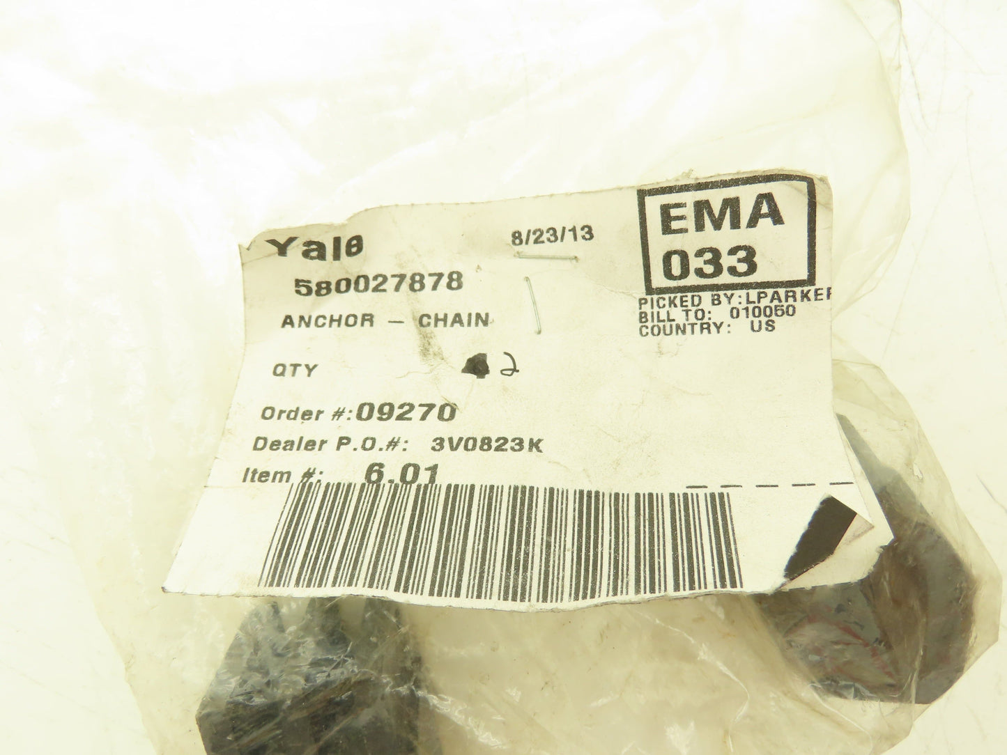 Yale 580027878 Chain Anchor Lot of 2