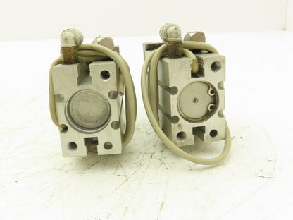 SMC MHZ2-20D2 Pneumatic Parallel Air Gripper 20mm Bore Double Acting Lot of 2