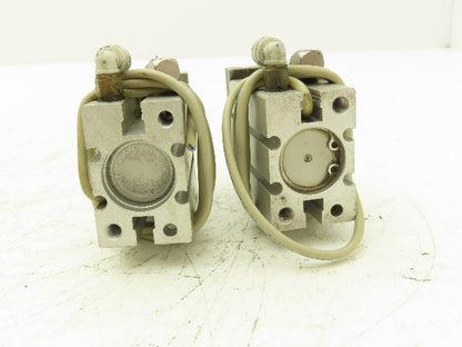 SMC MHZ2-20D2 Pneumatic Parallel Air Gripper 20mm Bore Double Acting Lot of 2