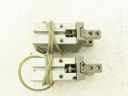 SMC MHZ2-20D2 Pneumatic Parallel Air Gripper 20mm Bore Double Acting Lot of 2
