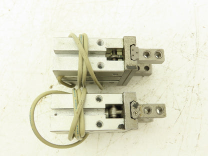 SMC MHZ2-20D2 Pneumatic Parallel Air Gripper 20mm Bore Double Acting Lot of 2