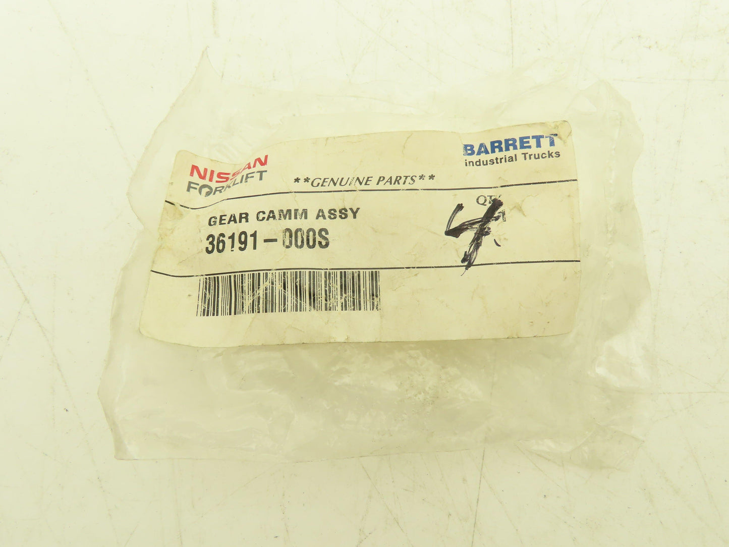 Nissan Forklift 36191-000S Barrett Gear Cam Assembly Injection Molded