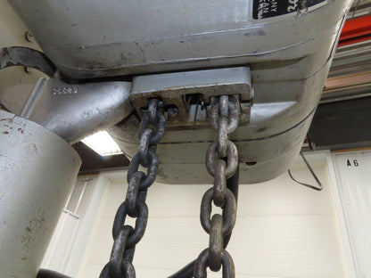 CM Lodestar R 2 Ton Electric Chain Hoist 14' Lift 8 FPM 230/460 Power Trolley