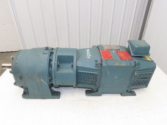 Dodge Reliance RPM III DC Gear Motor 1.5Hp 150VDC 7.6:1 330 RPM 180TC DC0189ATCZ
