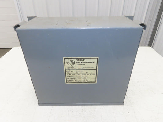 Texas E3-05267-10 Stepdown Power Transformer 5kva 3Ph HV 480 LV 230Y/133V 36V/CT