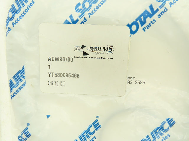 Yale 580096466 O-Ring Kit Lot of 3