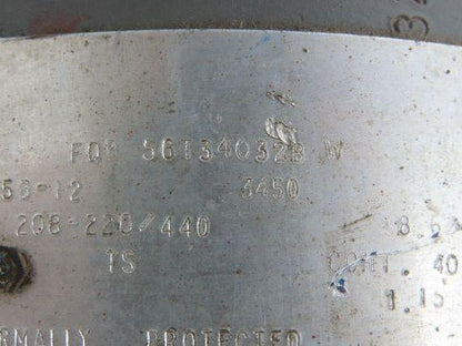 Marathon FQB 56T34032B AC Electric Motor Dual Shaft 3HP 3450RPM 220/440V 3Ph