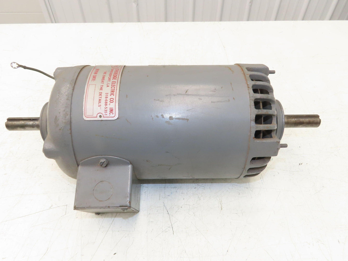 Marathon FQB 56T34032B AC Electric Motor Dual Shaft 3HP 3450RPM 220/440V 3Ph