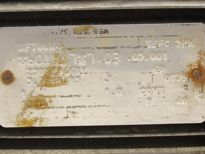 DFT08N4 AC Motor 1Hp 1700rpm 230/460v 3Ph IEC 71 Frame 12mm Shaft TEFC