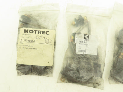 AC6-2034AS Motrec Forklift Motor Brush Kit 2-Brush with Stud 2 PC 5/8"x1"x1-1/8"