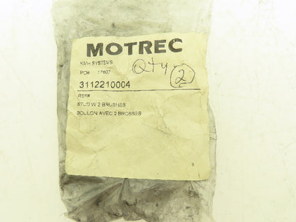 AC6-2034AS Motrec Forklift Motor Brush Kit 2-Brush with Stud 2 PC 5/8"x1"x1-1/8"