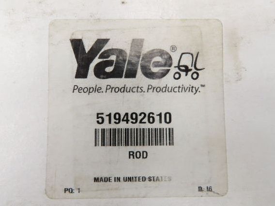 Yale 519492610 Forklift Cylinder Rod 1-3/4" Diameter 1" rod end
