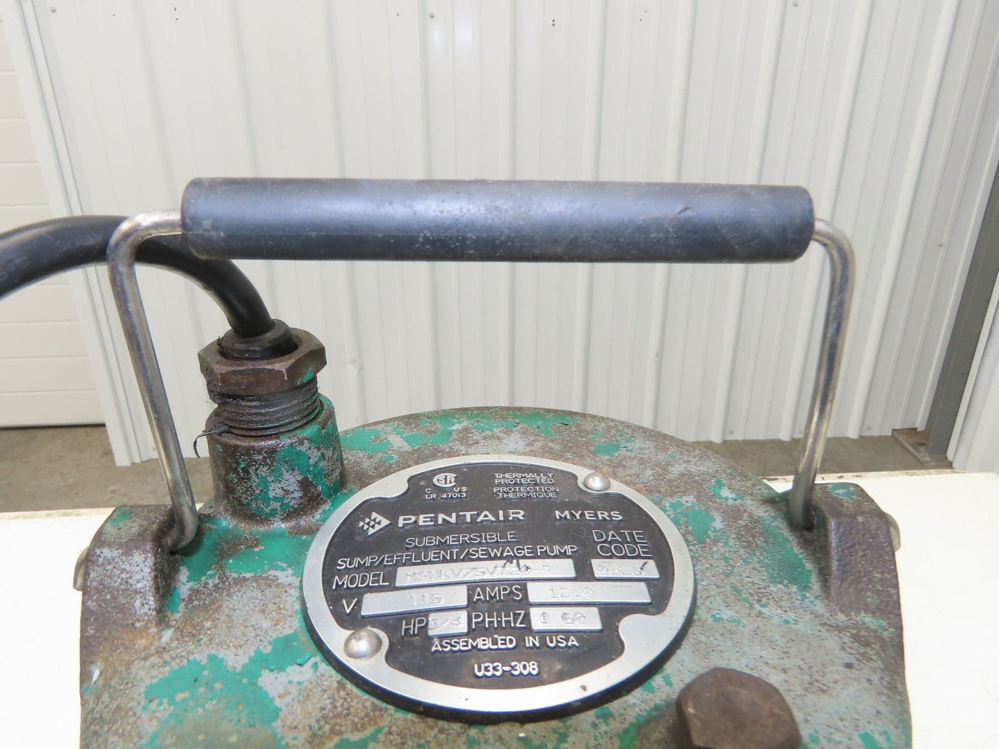 Pentair Myers MSWKV75VT20-R Submersible Sewage Sump Effluent Pump 2"NPT 115V