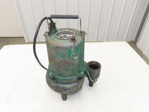 Pentair Myers MSWKV75VT20-R Submersible Sewage Sump Effluent Pump 2"NPT 115V