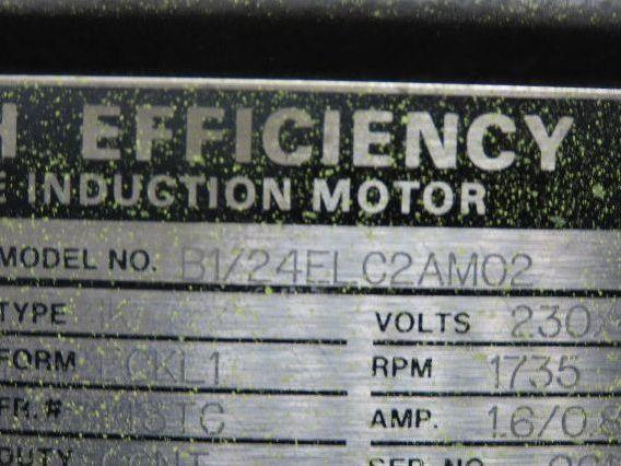 Toshiba B1/24ELC2AM02 AC Motor 1/2Hp 1735rpm 230/460v 3Ph 143TC Frame TENV
