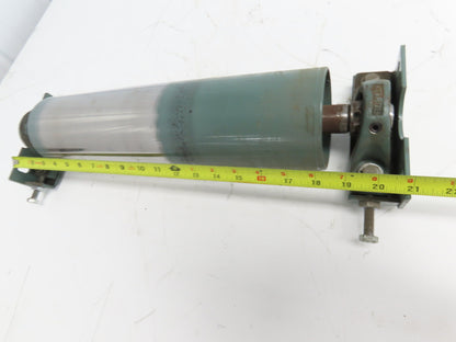 Hytrol 4"x 15.5" Crowned Tail Pulley for 24" Conveyor 21"BF 1" Shaft w/Bearings