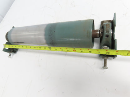 Hytrol 4"x 15.5" Crowned Tail Pulley for 24" Conveyor 21"BF 1" Shaft w/Bearings