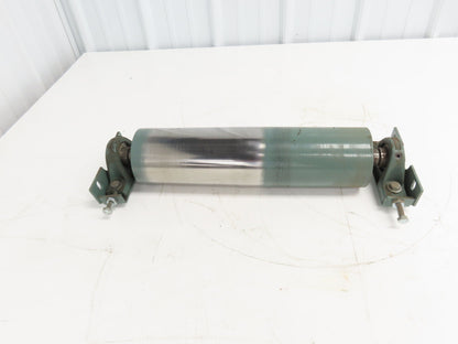 Hytrol 4"x 15.5" Crowned Tail Pulley for 24" Conveyor 21"BF 1" Shaft w/Bearings