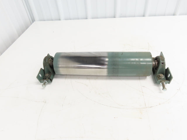 Hytrol 4"x 15.5" Crowned Tail Pulley for 24" Conveyor 21"BF 1" Shaft w/Bearings