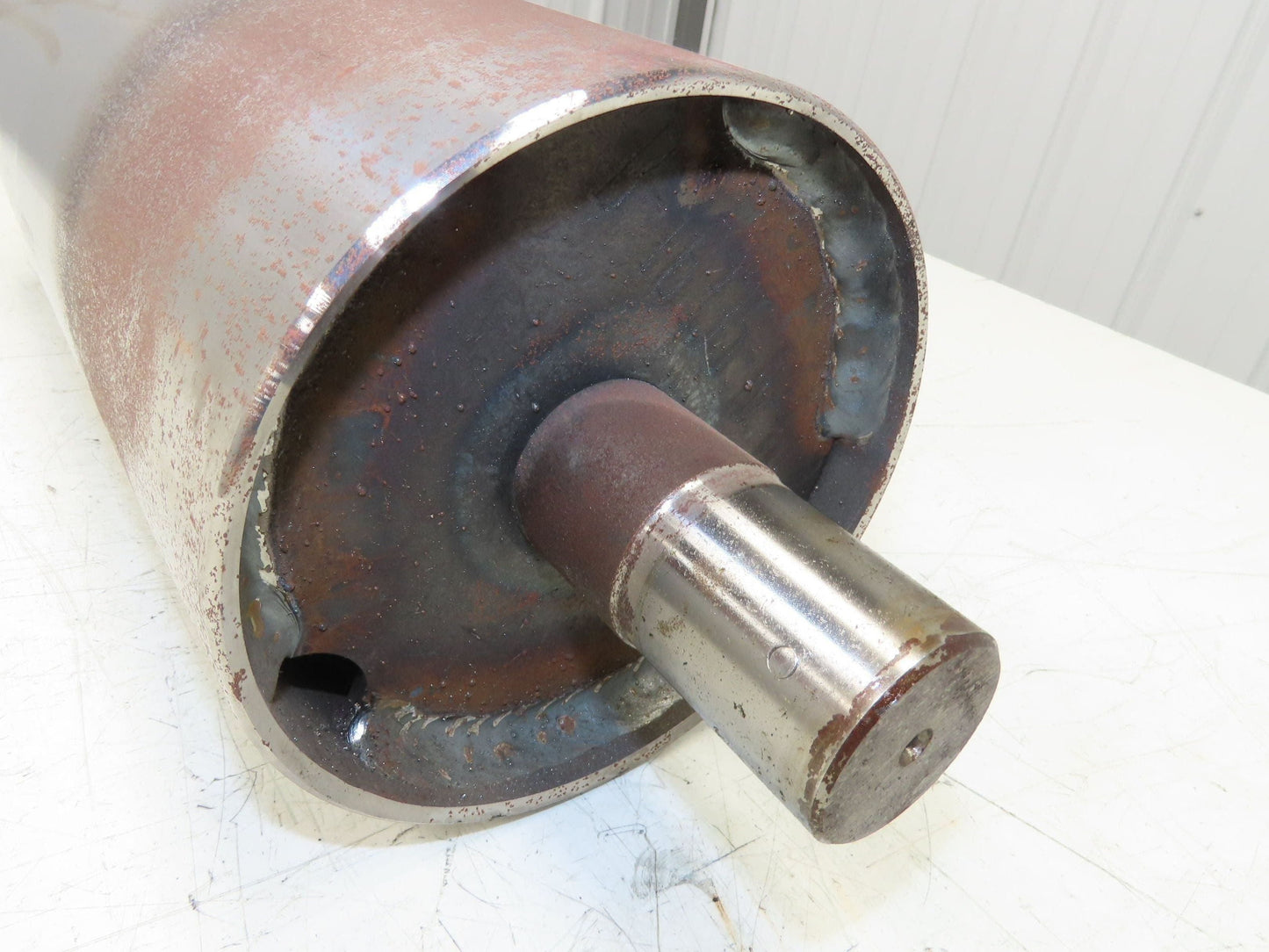 Hytrol 6"x 14.25" Crowned Take-Up Pulley for 24" Conveyor 21"BF 1-7/16" Shaft