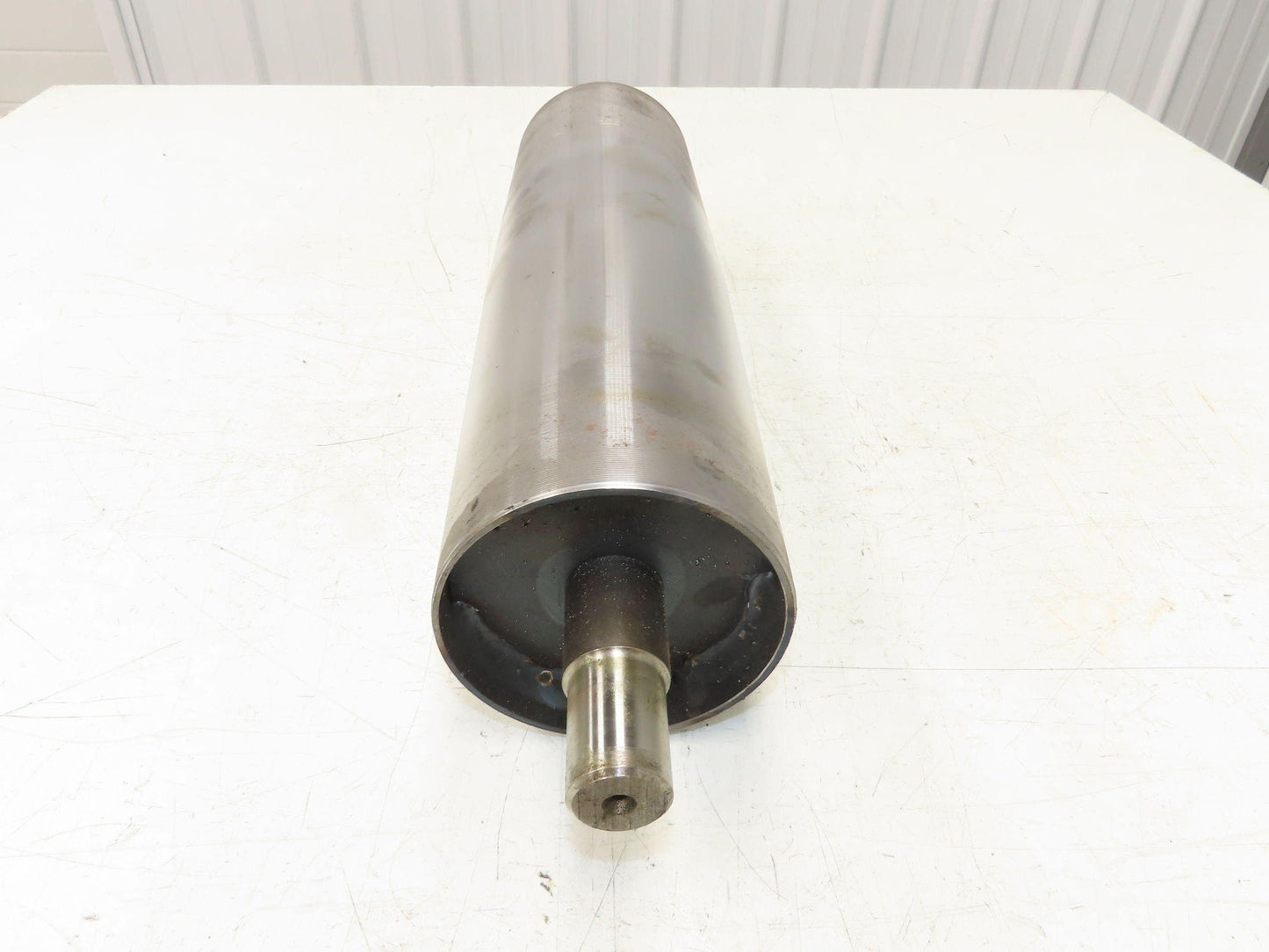 Hytrol 4"x 14.25" Crowned Take-Up Pulley for 24" Conveyor 1" Shaft