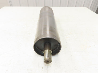 Hytrol 4"x 14.25" Crowned Take-Up Pulley for 24" Conveyor 1" Shaft