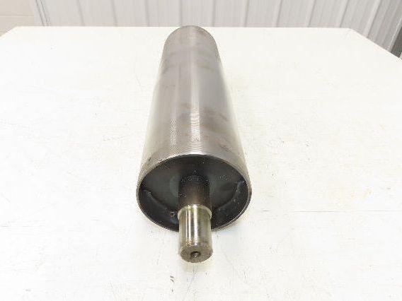 Hytrol 4"x 14.25" Crowned Take-Up Pulley for 24" Conveyor 1" Shaft