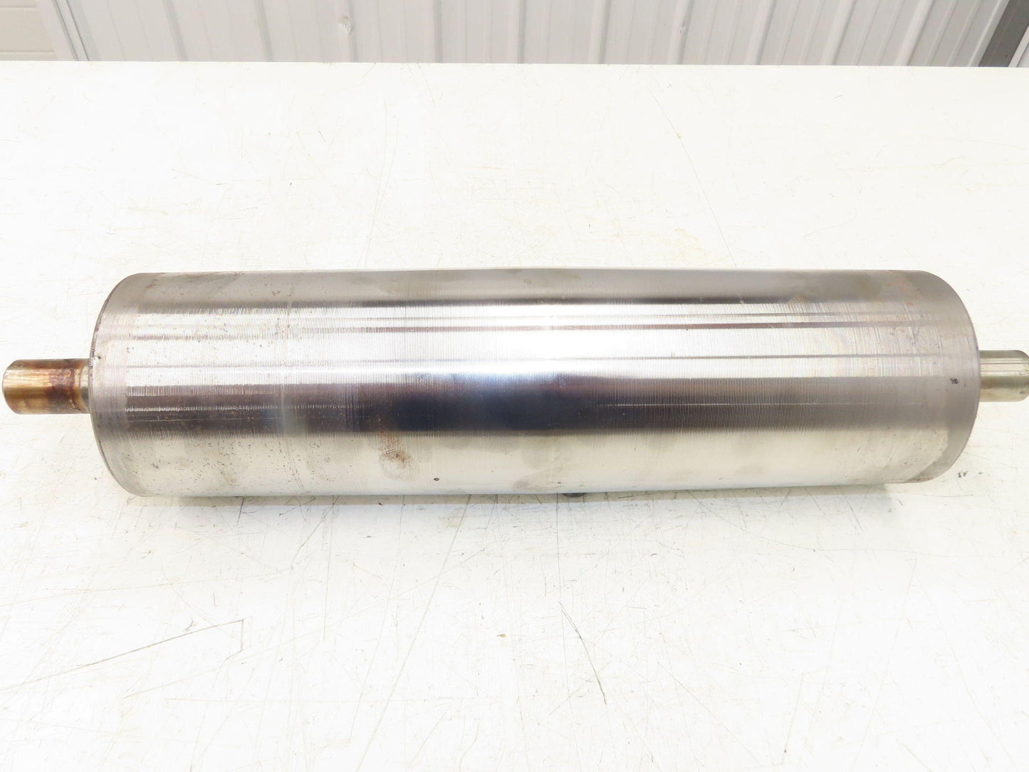 Hytrol 4"x 14.25" Crowned Take-Up Pulley for 24" Conveyor 1" Shaft