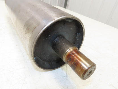 Hytrol 4"x 14.25" Crowned Take-Up Pulley for 24" Conveyor 1" Shaft