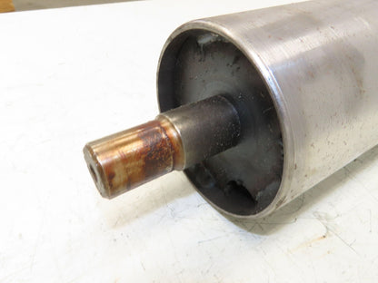 Hytrol 4"x 14.25" Crowned Take-Up Pulley for 24" Conveyor 1" Shaft