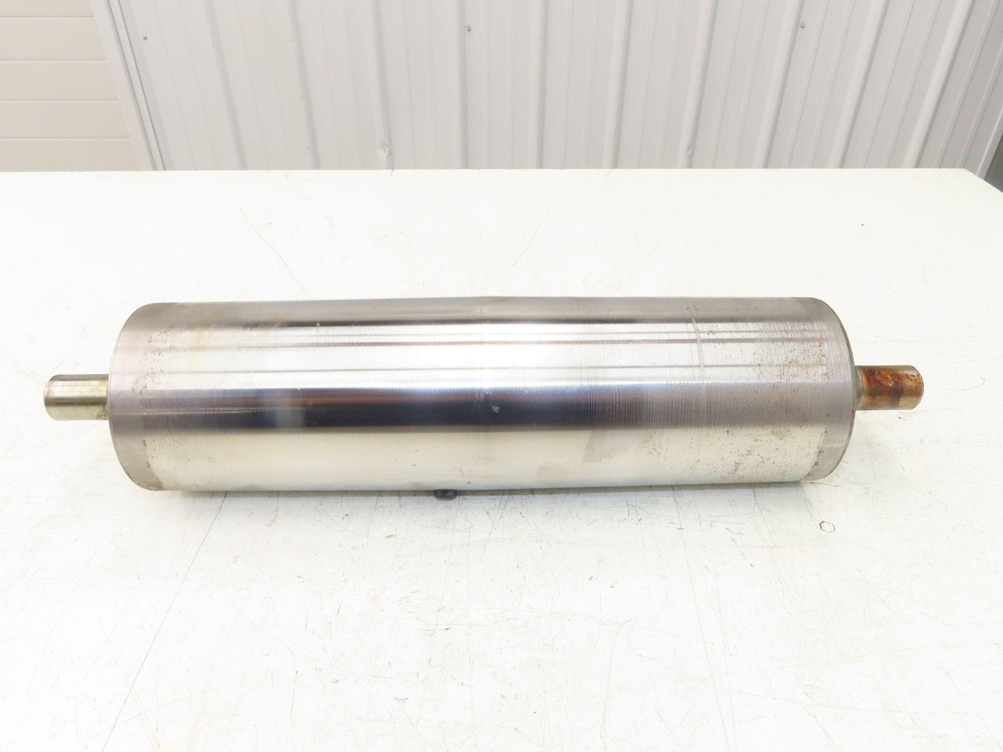 Hytrol 4"x 14.25" Crowned Take-Up Pulley for 24" Conveyor 1" Shaft