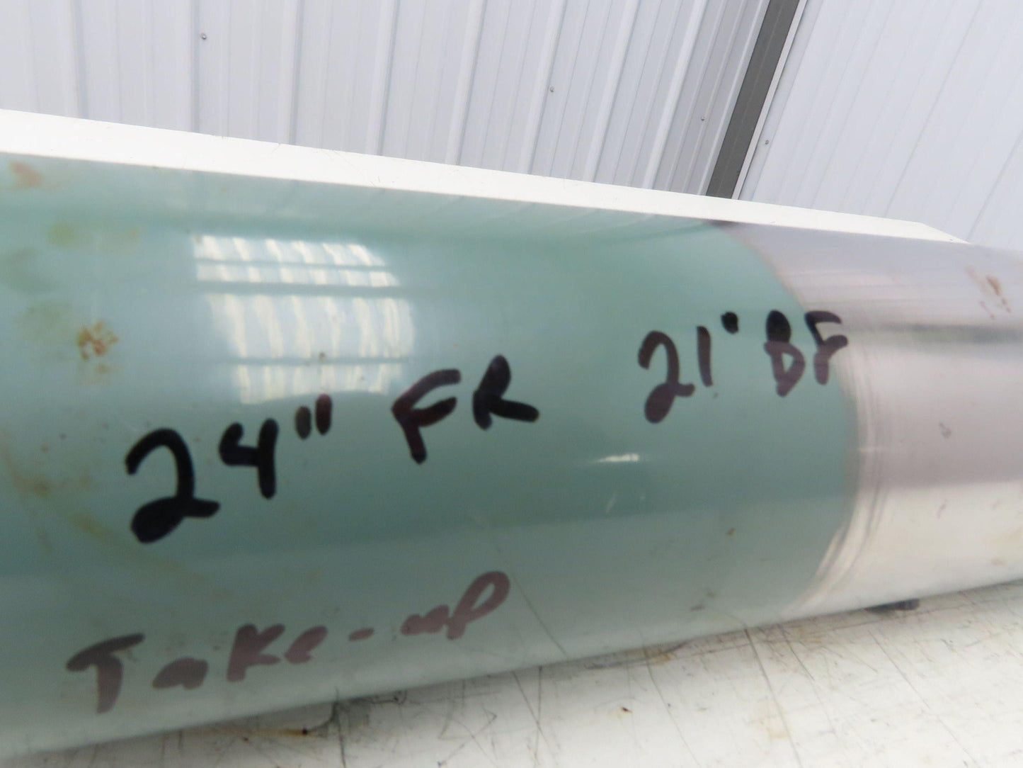 Hytrol 4"x 20.25" Take-Up/Tail Pulley for 24" Conveyor 21"BF 1" Shaft