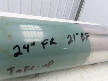 Hytrol 4"x 20.25" Take-Up/Tail Pulley for 24" Conveyor 21"BF 1" Shaft