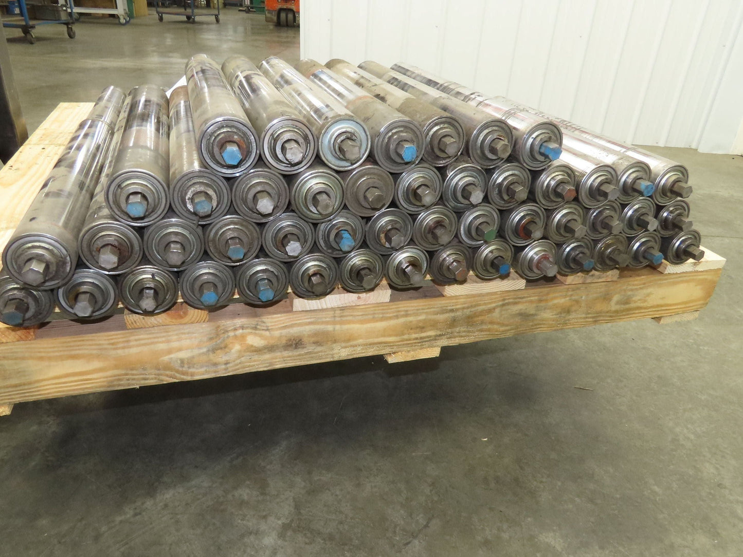 Hytrol 2.5" Snub Idler Roller 24" Hytrol Conveyor 21"BF 11/16" Hex Lot of 2