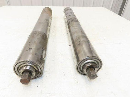 Hytrol 2.5" Snub Idler Roller 24" Hytrol Conveyor 21"BF 11/16" Hex Lot of 2