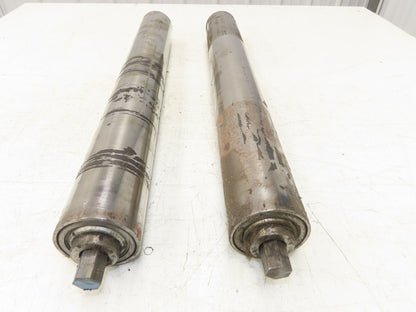 Hytrol 2.5" Snub Idler Roller 24" Hytrol Conveyor 21"BF 11/16" Hex Lot of 2