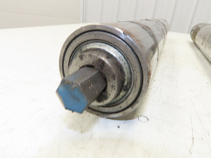 Hytrol 2.5" Snub Idler Roller 24" Hytrol Conveyor 21"BF 11/16" Hex Lot of 2