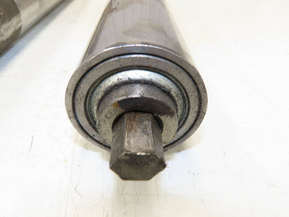 Hytrol 2.5" Snub Idler Roller 24" Hytrol Conveyor 21"BF 11/16" Hex Lot of 2