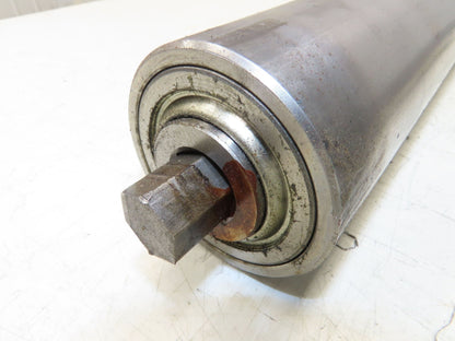 Hytrol 2-5/8" Snub Idler Roller 24" Hytrol Conveyor 21"BF 11/16" Hex Lot of 2