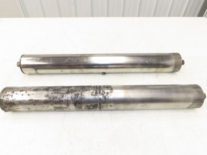 Hytrol 2-5/8" Snub Idler Roller 24" Hytrol Conveyor 21"BF 11/16" Hex Lot of 2