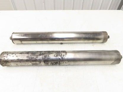 Hytrol 2-5/8" Snub Idler Roller 24" Hytrol Conveyor 21"BF 11/16" Hex Lot of 2