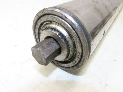 Hytrol 2-5/8" Snub Idler Roller 24" Hytrol Conveyor 21"BF 11/16" Hex Lot of 2
