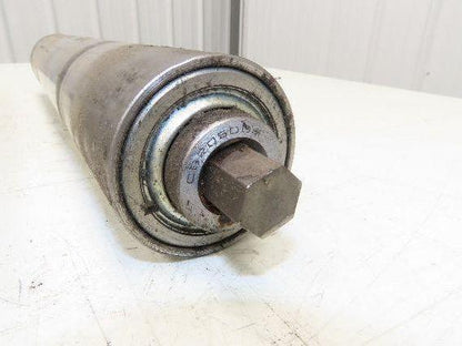 Hytrol 2.5" Snub Idler Roller 18" Hytrol Conveyor 15"BF 11/16" Hex Lot of 2