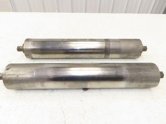 Hytrol 2.5" Snub Idler Roller 18" Hytrol Conveyor 15"BF 11/16" Hex Lot of 2