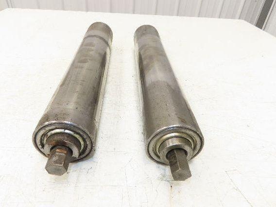 Hytrol 2.5" Snub Idler Roller 18" Hytrol Conveyor 15"BF 11/16" Hex Lot of 2