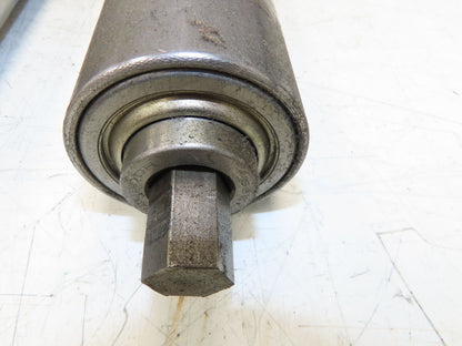 Hytrol 2.5" Snub Idler Roller 18" Hytrol Conveyor 15"BF 11/16" Hex Lot of 2