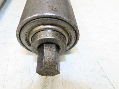 Hytrol 2.5" Snub Idler Roller 18" Hytrol Conveyor 15"BF 11/16" Hex Lot of 2
